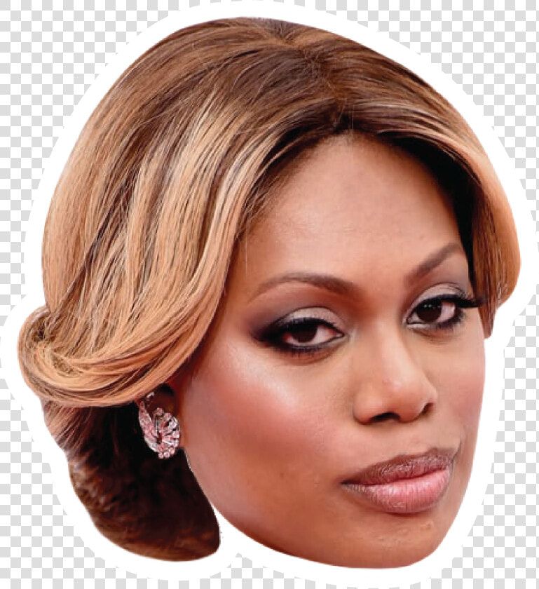 Laverne Cox Celebrity Head Sticker   Blond  HD Png DownloadTransparent PNG