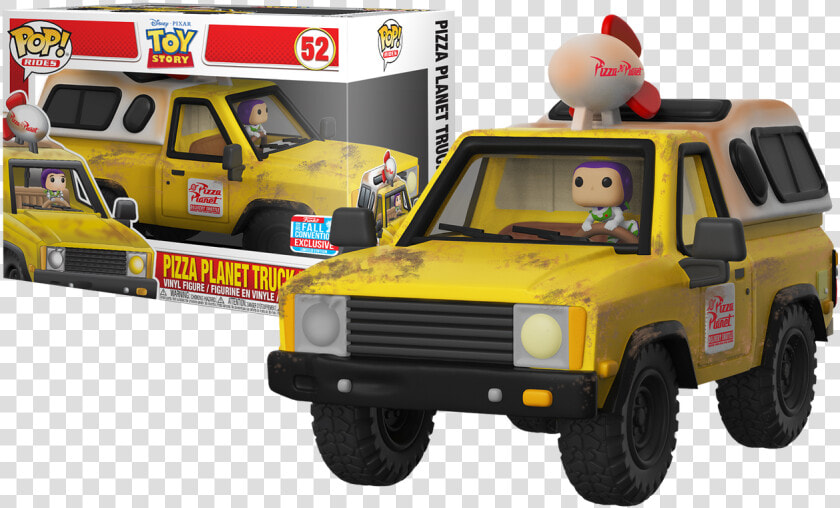 Pizza Planet Truck With Buzz Lightyear Nycc18 Pop Rides   Pizza Planet Truck Funko  HD Png DownloadTransparent PNG