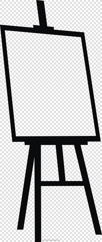 Easel Coloring Page   Cavalete Para Colorir  HD Png DownloadTransparent PNG