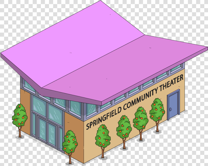 Simpsons Tapped Out Springfield Community Theater  HD Png DownloadTransparent PNG