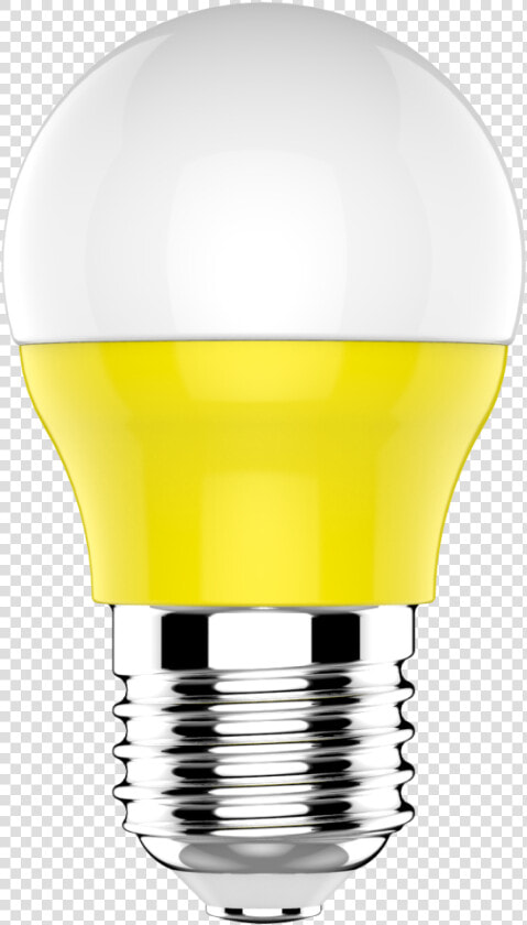 E27 Led Colour Bulb 3w Yellow   Fluorescent Lamp  HD Png DownloadTransparent PNG