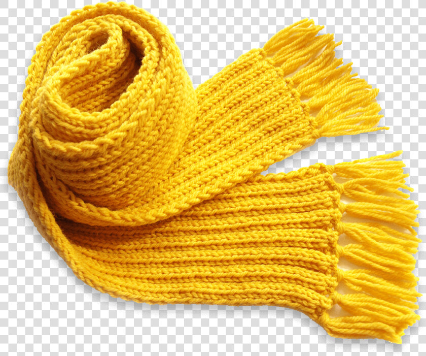 Knitted Yellow Scarf  HD Png DownloadTransparent PNG