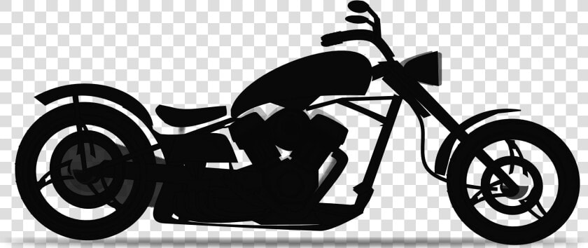 Harley davidson Motorcycle Black And White Clip Art   Transparent Background Motorcycle Clipart  HD Png DownloadTransparent PNG