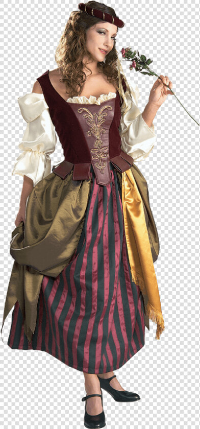 Womens Deluxe Renaissance Maiden Costume   Renaissance Costumes For Women  HD Png DownloadTransparent PNG