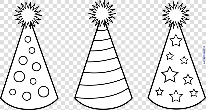 Clip Art Birthday Hat Clipart Black And White   Draw A Birthday Hat  HD Png DownloadTransparent PNG