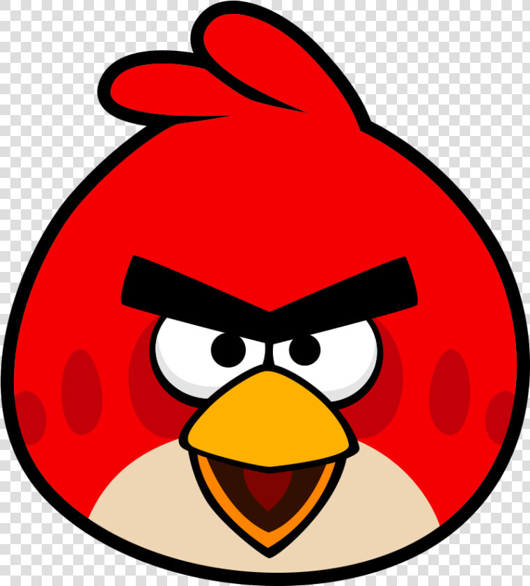 Transparent Angry Birds Red Png   Angry Birds Drawing Easy  Png DownloadTransparent PNG