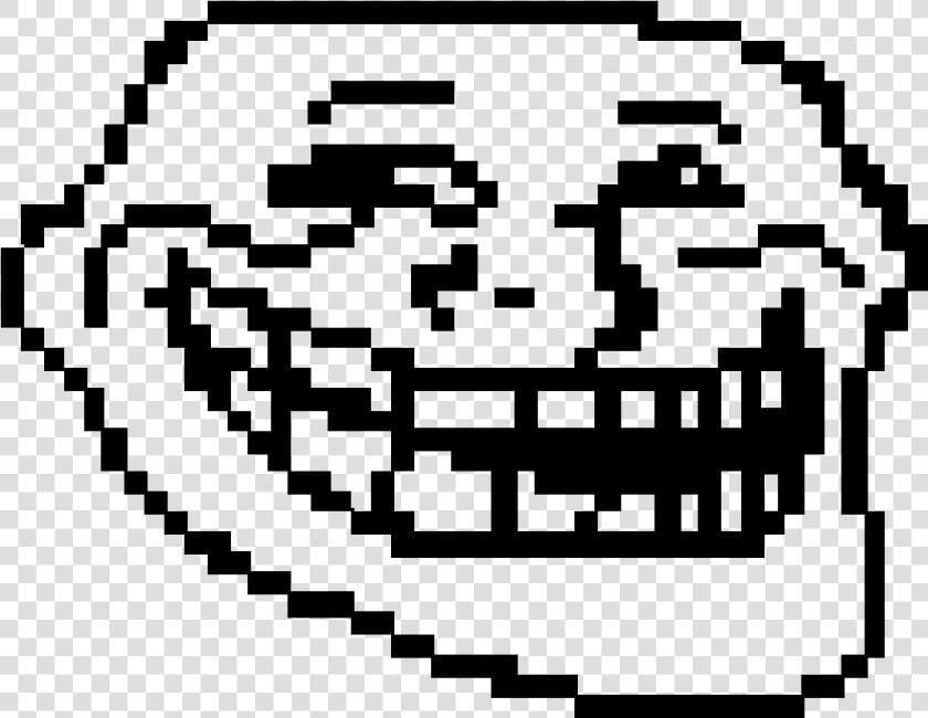 Trollface Pixel Art Minecraft   Png Download   Minecraft Pixel Art Memes  Transparent PngTransparent PNG