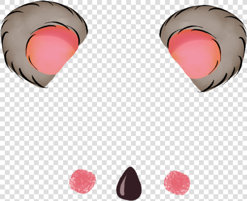  animal  ear  ears  cute  filter  animals  nose  cute  HD Png DownloadTransparent PNG