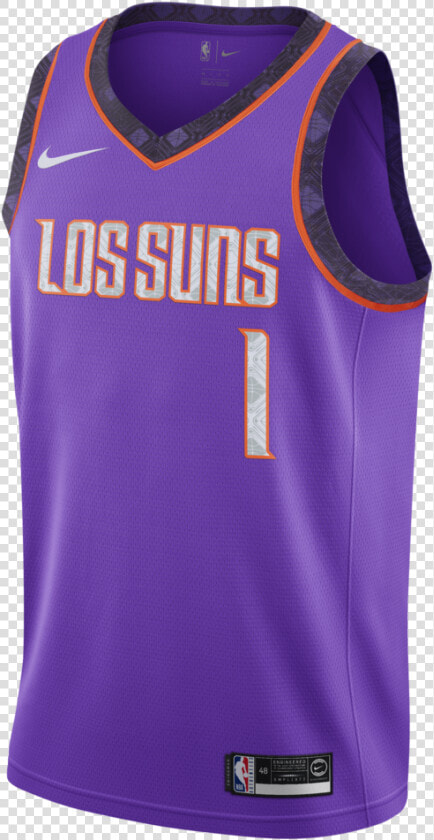 Phoenix Suns City Edition Jersey   Los Suns Devin Booker Jersey  HD Png DownloadTransparent PNG