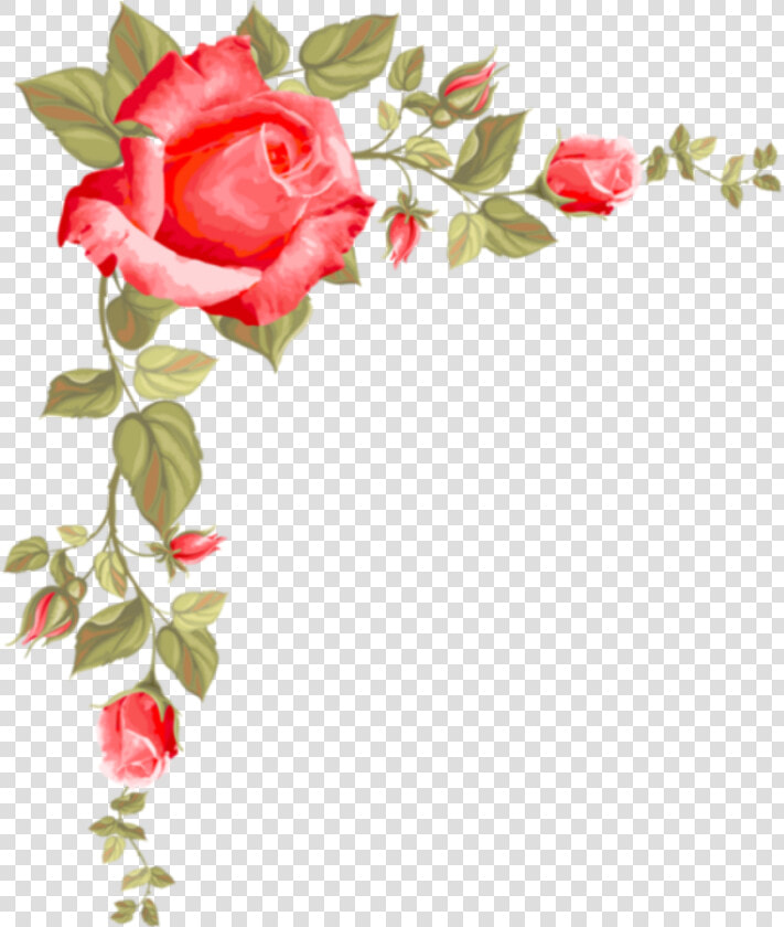  ftestickers  flowers  roses  border  corner  pink   Rose Borders Clip Art  HD Png DownloadTransparent PNG