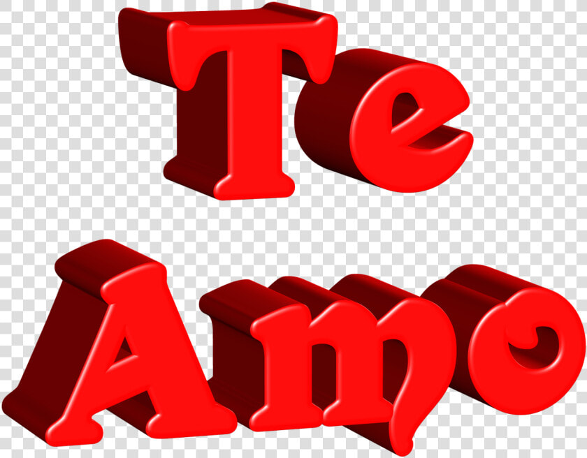 Clip Art Mis Xv A Os Letras Clipart   Te Amo Letra 3d  HD Png DownloadTransparent PNG