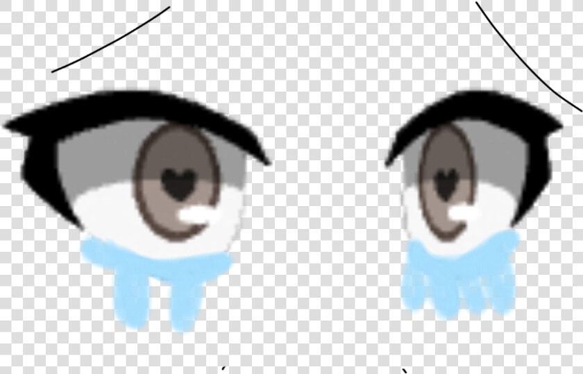  freetoedit  gacha  gachalife  eyes  sad  cry   Gacha Life Sad Surprised  HD Png DownloadTransparent PNG