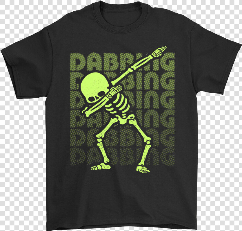 Dabbing Skeleton Yellow Green Fake Glow Effect Halloween   Halloween Skeleton  HD Png DownloadTransparent PNG