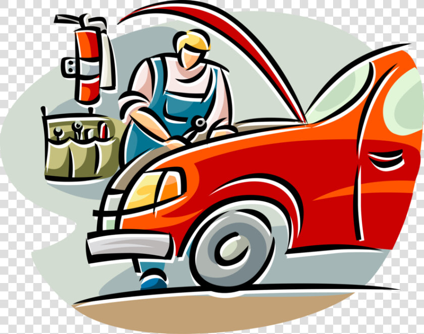 Vector Illustration Of Automotive Service Technician   Car Mechanic Clipart  HD Png DownloadTransparent PNG