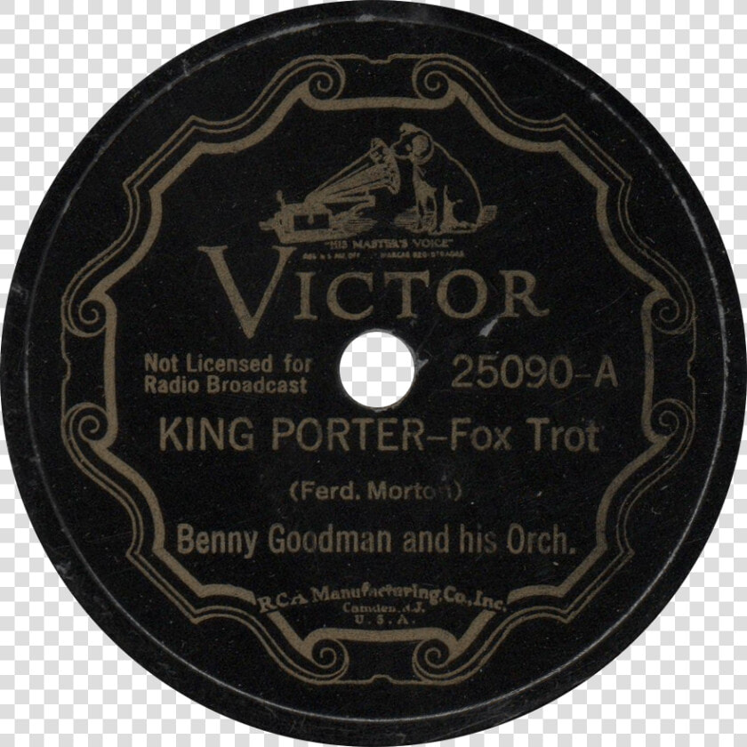 Benny Goodman King Porter Stomp 1935 Record  HD Png DownloadTransparent PNG