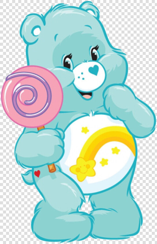 Wish Bear   Care Bear With Lollipop  HD Png DownloadTransparent PNG