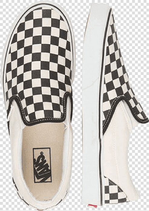 Shop Vans Classic Slip ons Black white Online   Vans Slip On Checkerboard Png  Transparent PngTransparent PNG