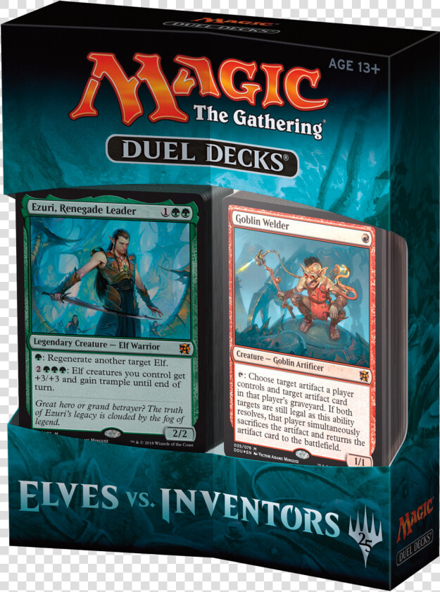 Back To Magic Precon Decks   Magic The Gathering Duel Decks Elves Vs Inventors  HD Png DownloadTransparent PNG