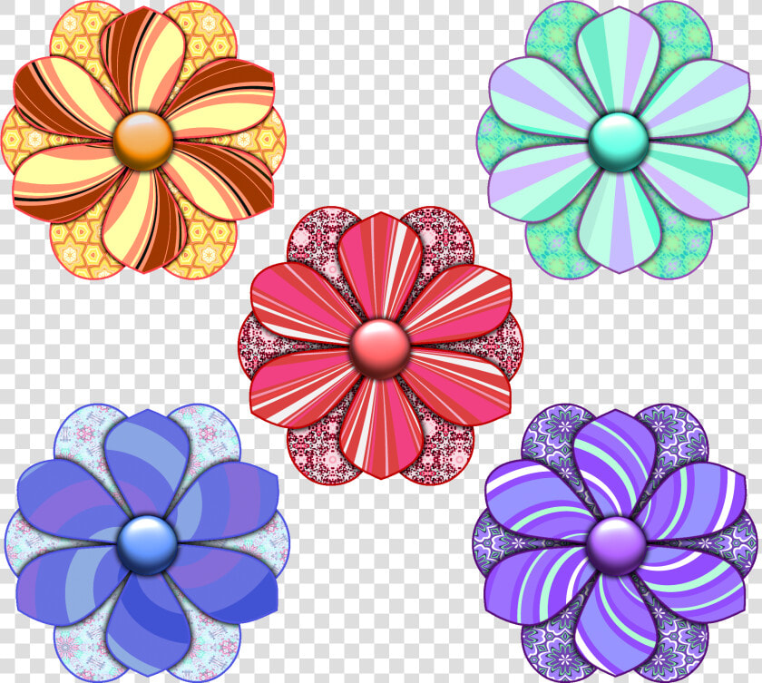 Transparent Pinwheel Clipart   Flower Designs For Scrapbook  HD Png DownloadTransparent PNG