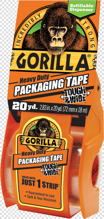 Gorilla Heavy Duty Packaging Tape Tough  amp  Wide   Animal  HD Png DownloadTransparent PNG