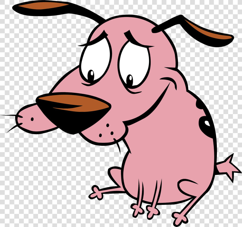 Courage The Cowardly Dog Png   Courage The Cowardly Dog Sitting  Transparent PngTransparent PNG