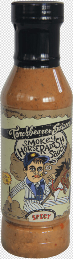 Torchbearer Smokey Horseradish Sauce 340g   Bottle  HD Png DownloadTransparent PNG