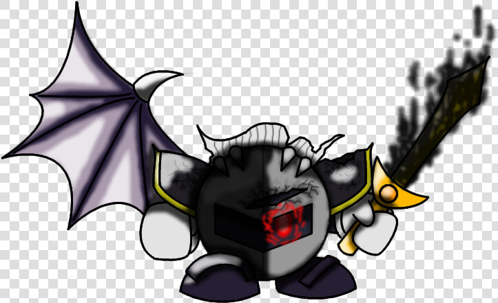 Dark Meta Knight By Xoathkeeper d31tqir   Dark Meta Knight Kirby  HD Png DownloadTransparent PNG