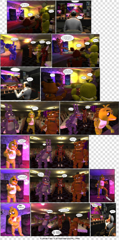 Karaoke Night And Freddy Fazbears Http   Fnaf Gmod Comic  HD Png DownloadTransparent PNG