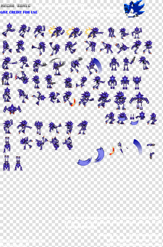 Mecha Sonic Sprites Png  Transparent PngTransparent PNG