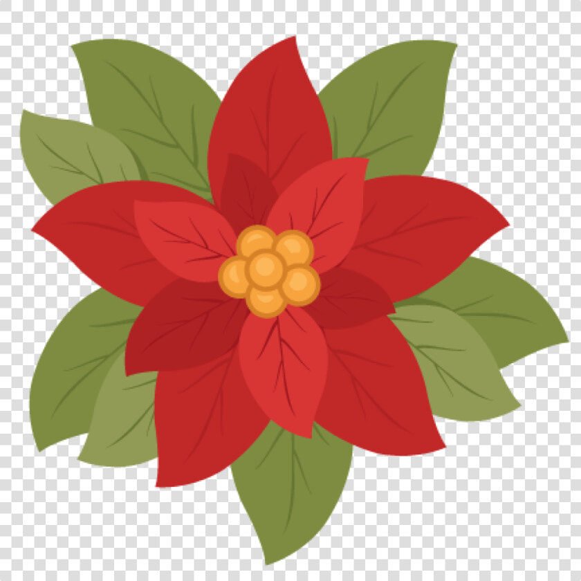 Transparent Poinsettia Clipart Black And White Free   Poinsettia Flower Cut Out  HD Png DownloadTransparent PNG