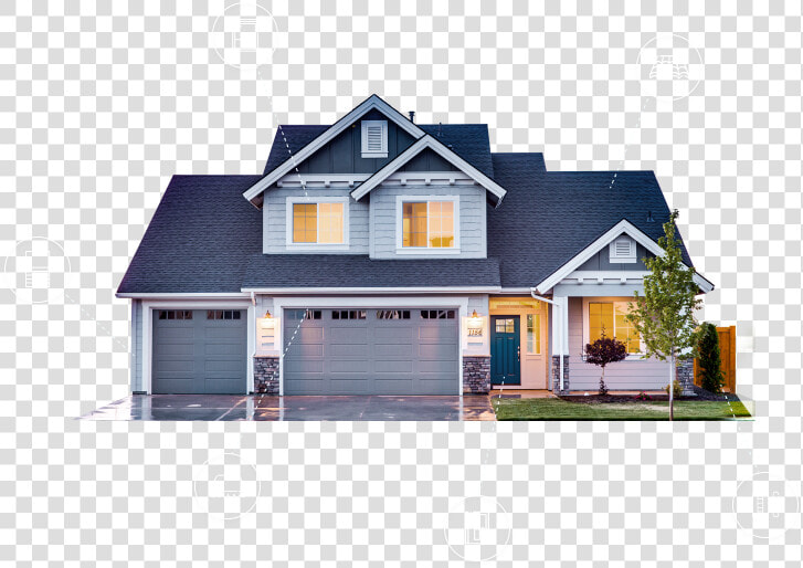 House With Icons   Middle Class Houses In South Africa  HD Png DownloadTransparent PNG