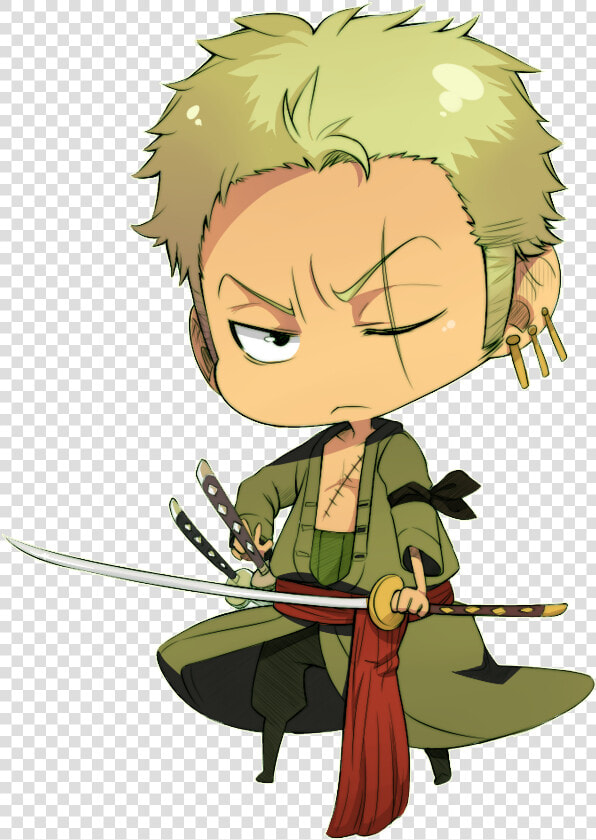 Chibiban Roronoa Zoro   Chibi Zoro One Piece  HD Png DownloadTransparent PNG