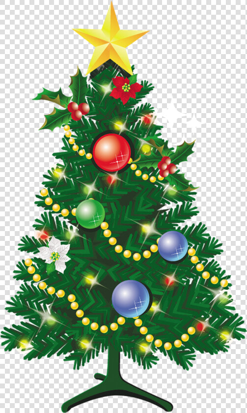 Christmas Tree Illustration   Christmas Tree Vector Png  Transparent PngTransparent PNG