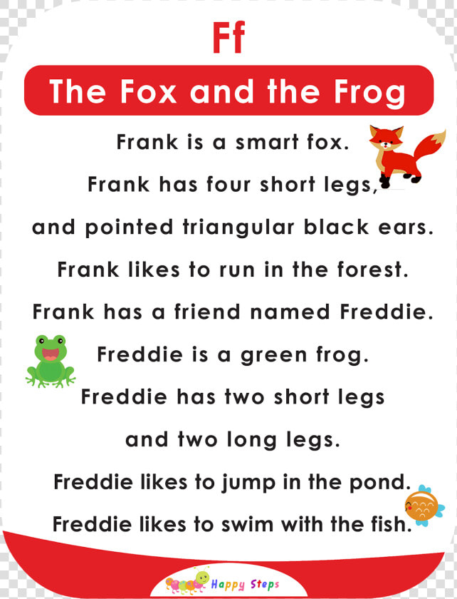 The Fox And The Frog Alphabet Stories   Alphabet Stories  HD Png DownloadTransparent PNG