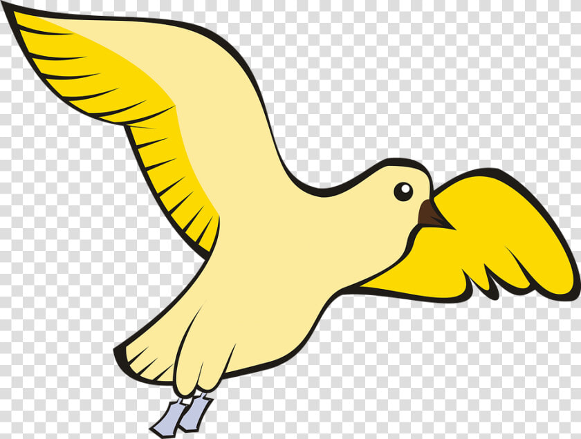 Ave  Paloma  Vuelo  Cielo  Amarillo  Adobe   Bird Outline Drawing Png  Transparent PngTransparent PNG