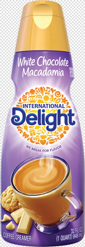 Whit Chocolate Macadamia Nut Coffee Creamer   Delight Coffee Creamer Hazelnut  HD Png DownloadTransparent PNG