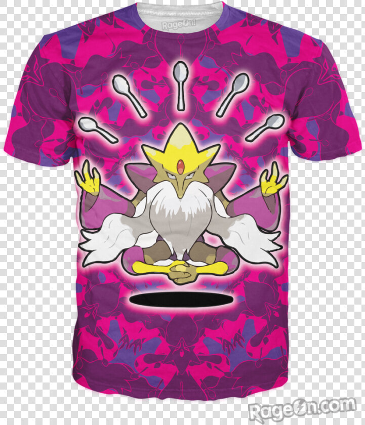 Mega Alakazam T shirt   Colorful Homer Simpson Shirts  HD Png DownloadTransparent PNG