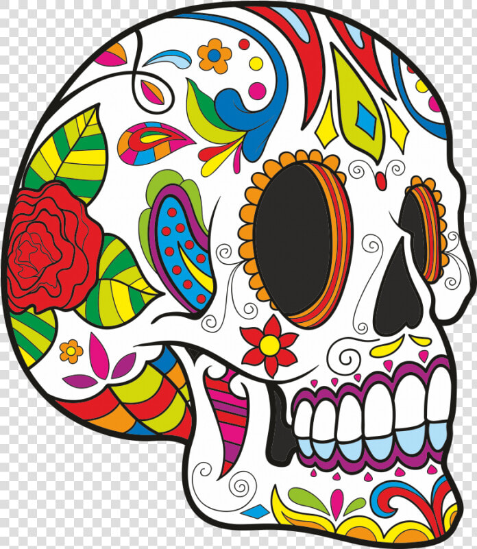 Skull Dia De Los Muertos Png  Transparent PngTransparent PNG