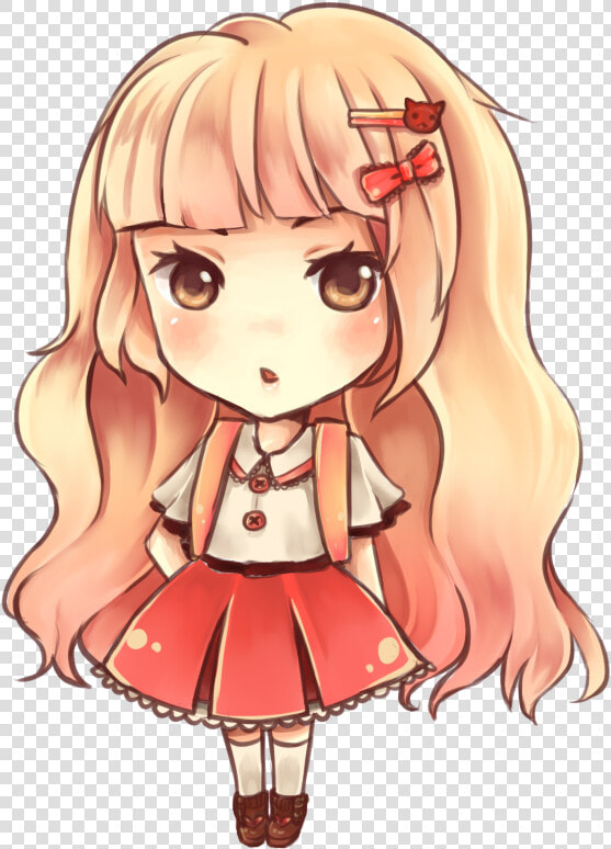 Chibi Little Girl With Blonde Hair By Platuhuakati   Chibi With Blonde Hair  HD Png DownloadTransparent PNG