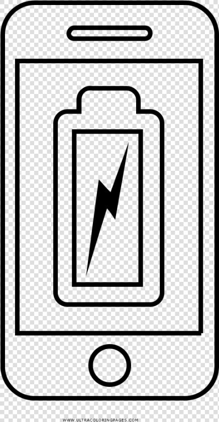 Mobile Battery Coloring Page   Mobile Phone  HD Png DownloadTransparent PNG