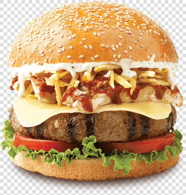 Hamburguesa Con Papas Al Hilo  HD Png DownloadTransparent PNG