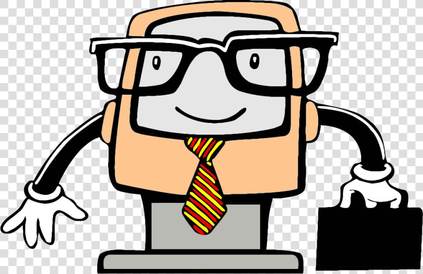 Transparent Cartoon Computer Png   Computer Guy  Png DownloadTransparent PNG