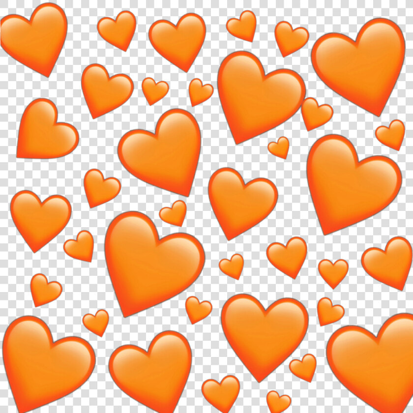  emoji  emojis  sticker  stickers  alien  reupload   Orange Heart Emoji Background  HD Png DownloadTransparent PNG