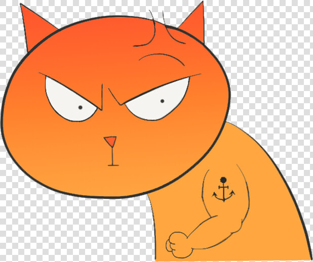 Bad Cat Emojis Messages Sticker 1   Cartoon  HD Png DownloadTransparent PNG