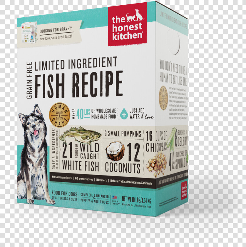 183413004893 Pt01 Preview   The Honest Kitchen Limited Ingredient Fish Recipe Dehydrated  HD Png DownloadTransparent PNG