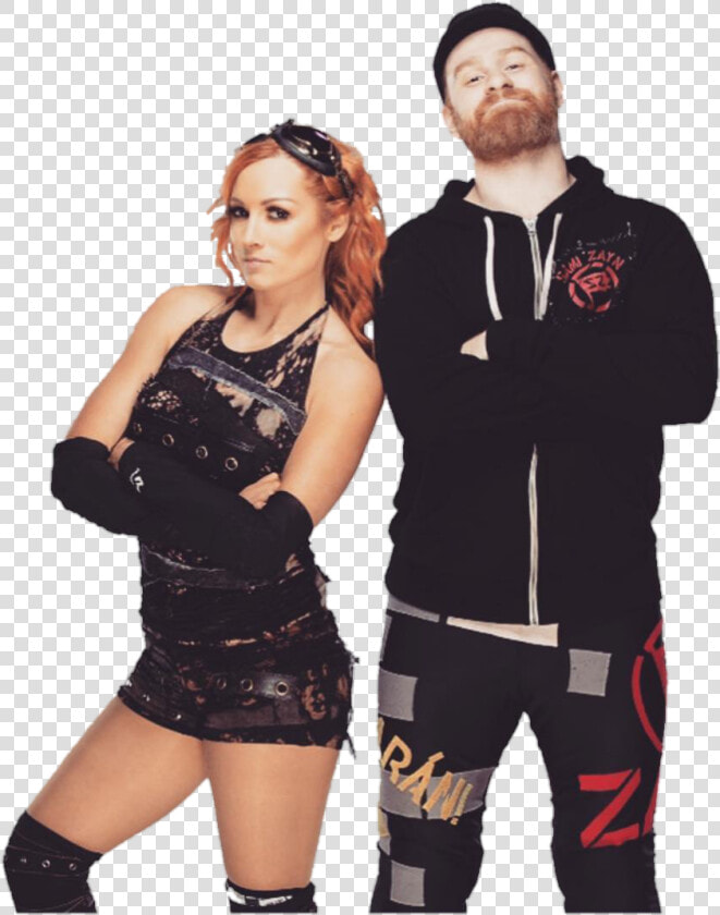 Beckylynch Samizayn Wwe Mixedtag Wwesuperstars Prowrest   Becky Lynch And Sami Zayn  HD Png DownloadTransparent PNG