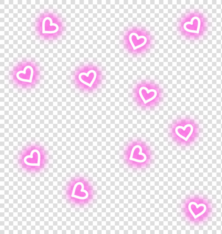  aesthetic  aesthetics  эстетика  heart  hearts  сердечки   Neon Hearts Png  Transparent PngTransparent PNG