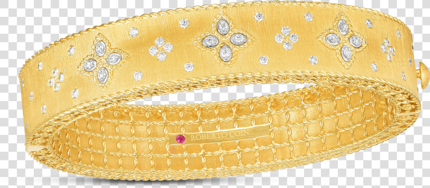 Roberto Coin Venetian Princess Diamond Bangle In 18k  HD Png DownloadTransparent PNG