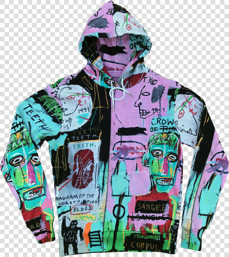 Jean Michel Basquiat Hoodie Sweater  HD Png DownloadTransparent PNG