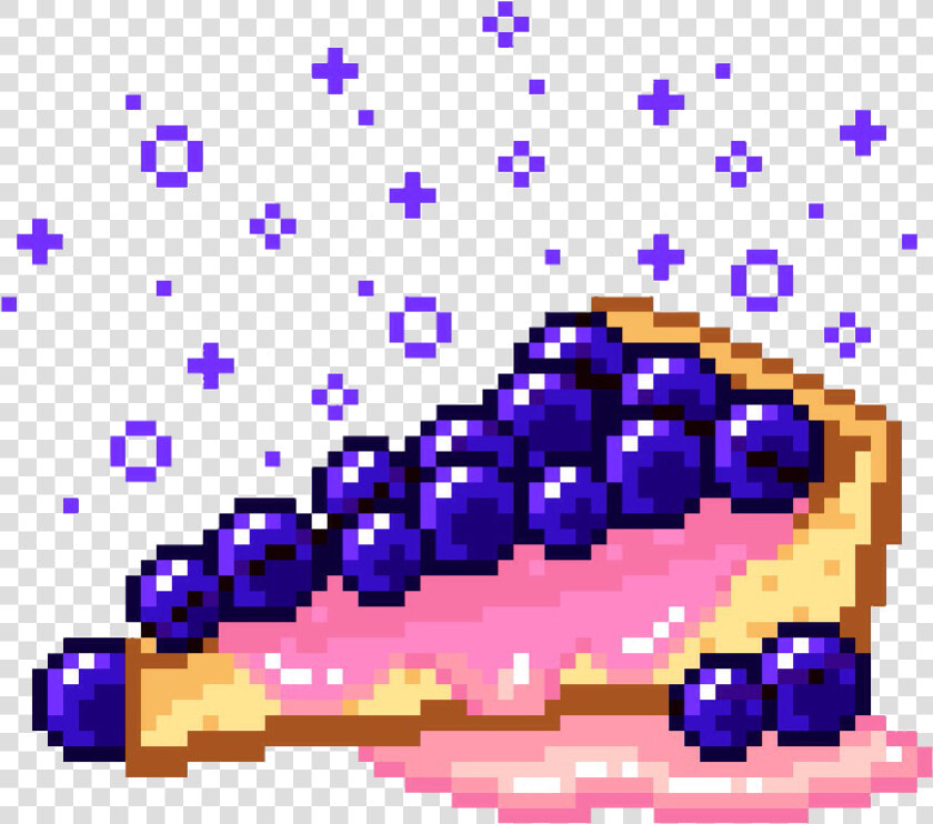  pixel  kawaii  cake  blueberry  blue  cute  food  freetoedit   Kawaii Pixel Art Cake  HD Png DownloadTransparent PNG